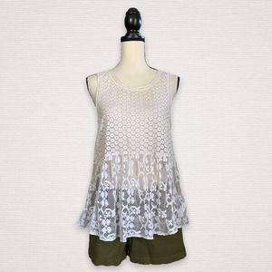 American Eagle Lace Babydoll Tank Top